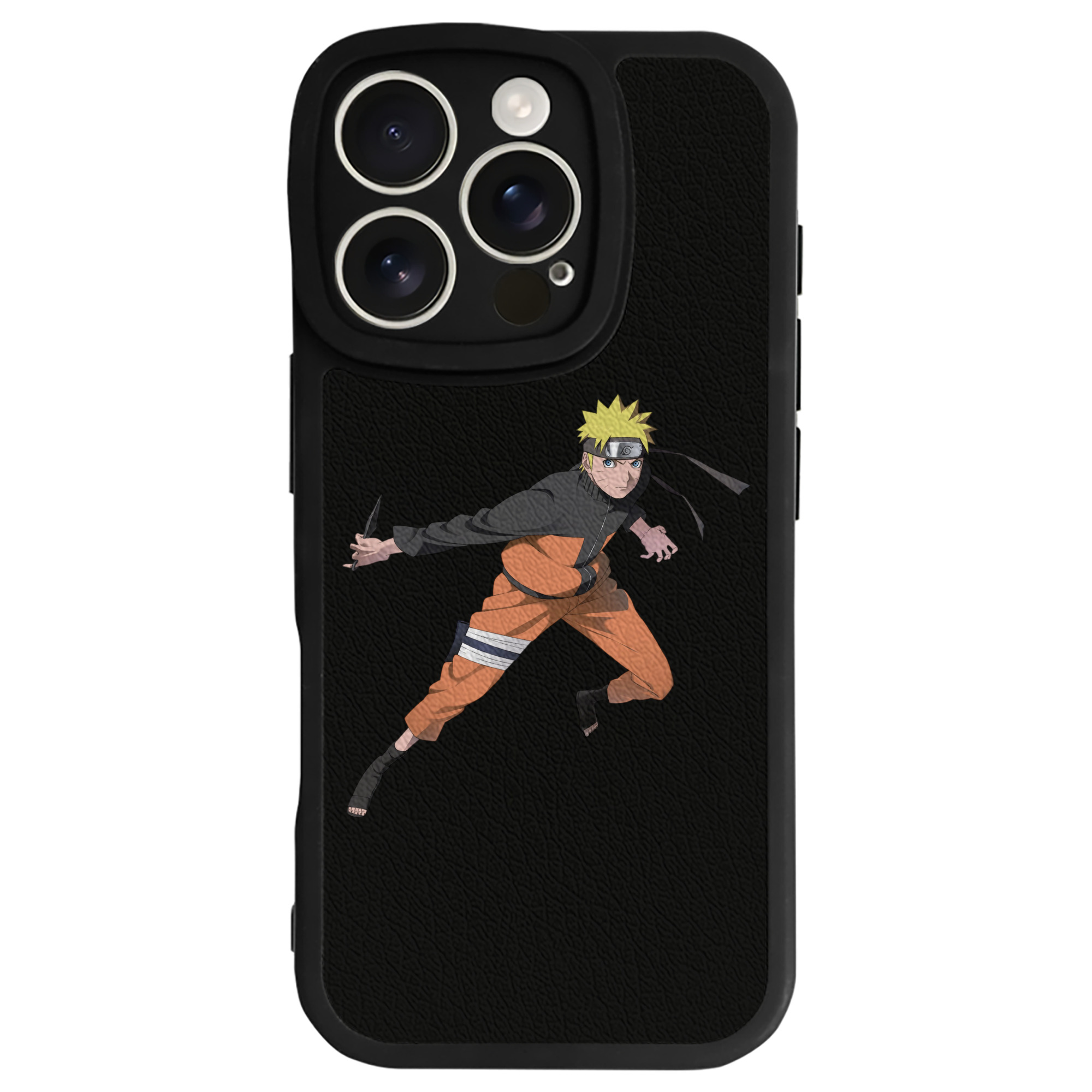 （画像用） NARUTO -ナルト- うずまき ナルト Uzumaki Naruto 【iPhone 16シリーズ対応】シリコンスマホケース（レザー調） 材質：シリコン